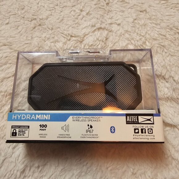 Altec Lansing Hydramini Waterproof Everything Proof Wireless Speaker Black NIB - Picture 2 of 4